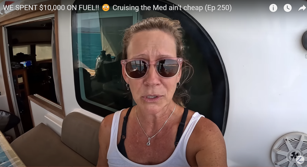 Sailing the Med ain't cheap